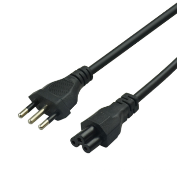 Conector del cable de alimentación del cable de alimentación de 3 pinzas